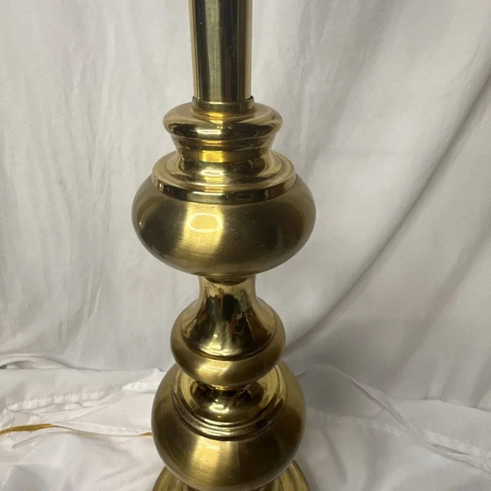 Vintage Stiffel Brass Table Lamp Baluster Urn Hollywood Regency MCM Heavy 29
